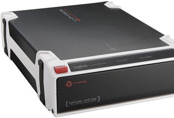 Внешние накопители Logitec на сменных HDD хорошо различаются по цвету и складываются вместе